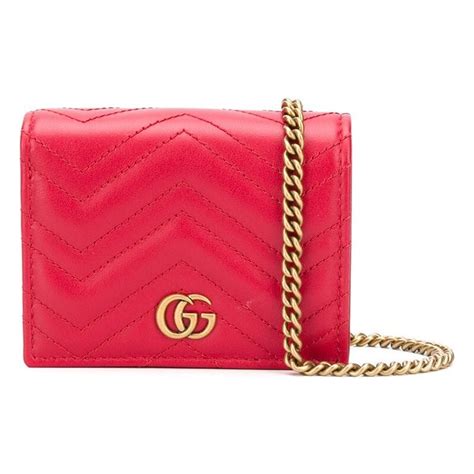 portafoglio gucci donna 2018|Gucci Portafoglio GG Marmont con catena.